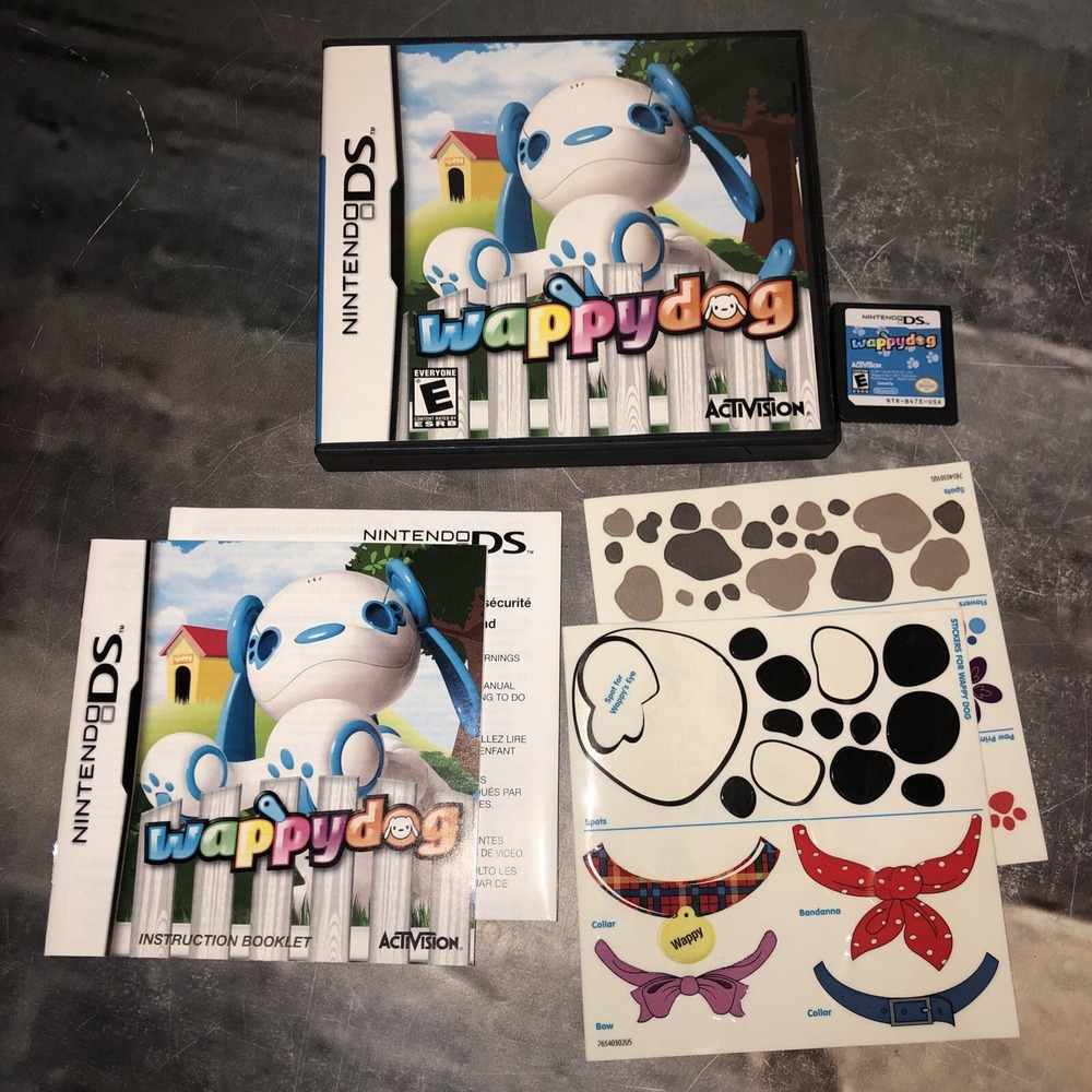 Nintendo DS Game - Wappy Dog Not Included. Manual Included + Stickers